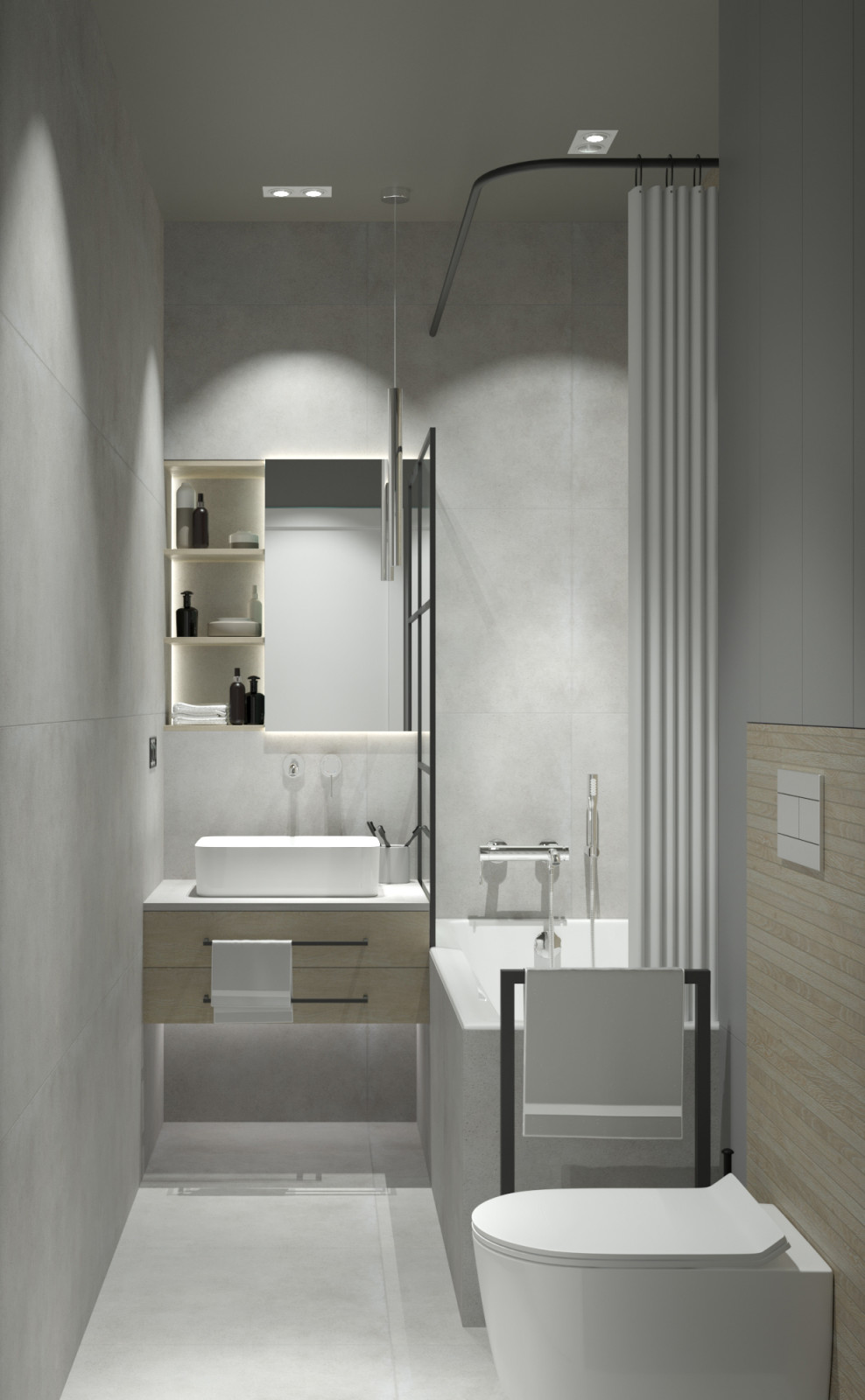 Обложка проекта: Дизайн-проект ванной комнаты в г. Минусинск