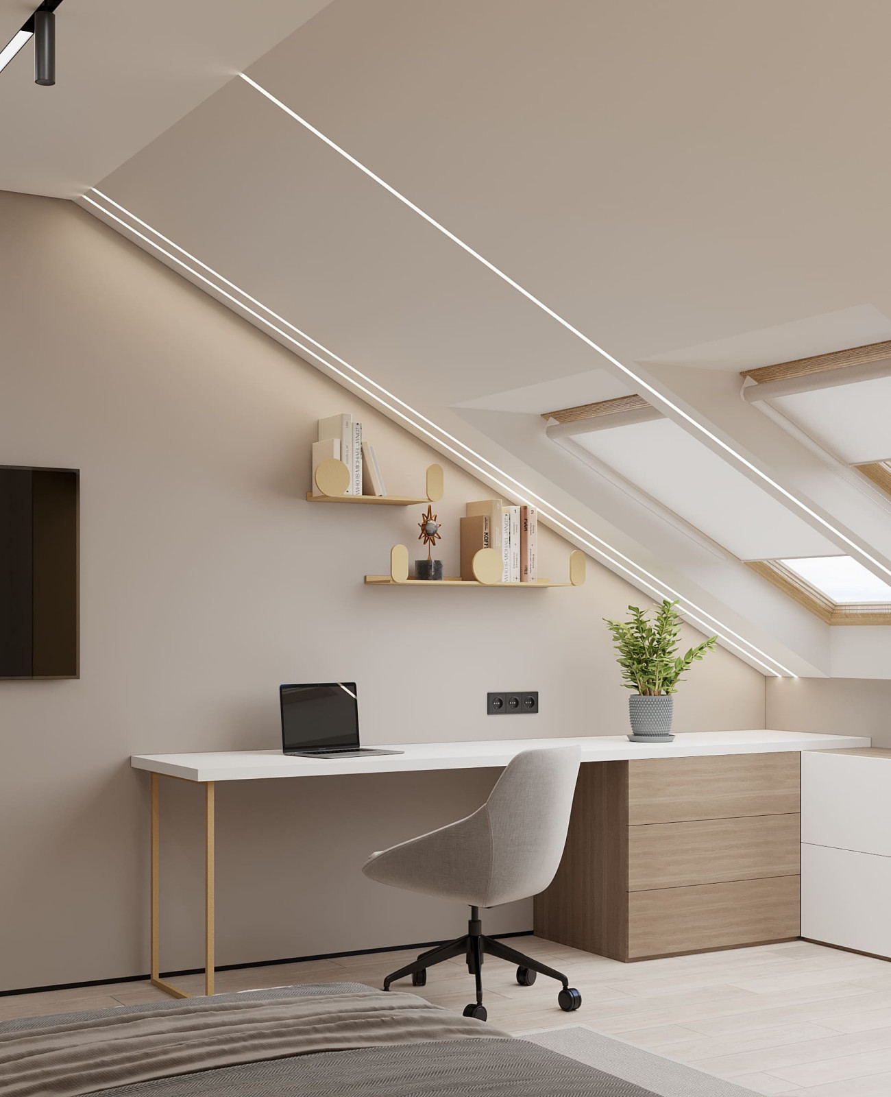 Дизайн-проект пентхауса для молодой пары