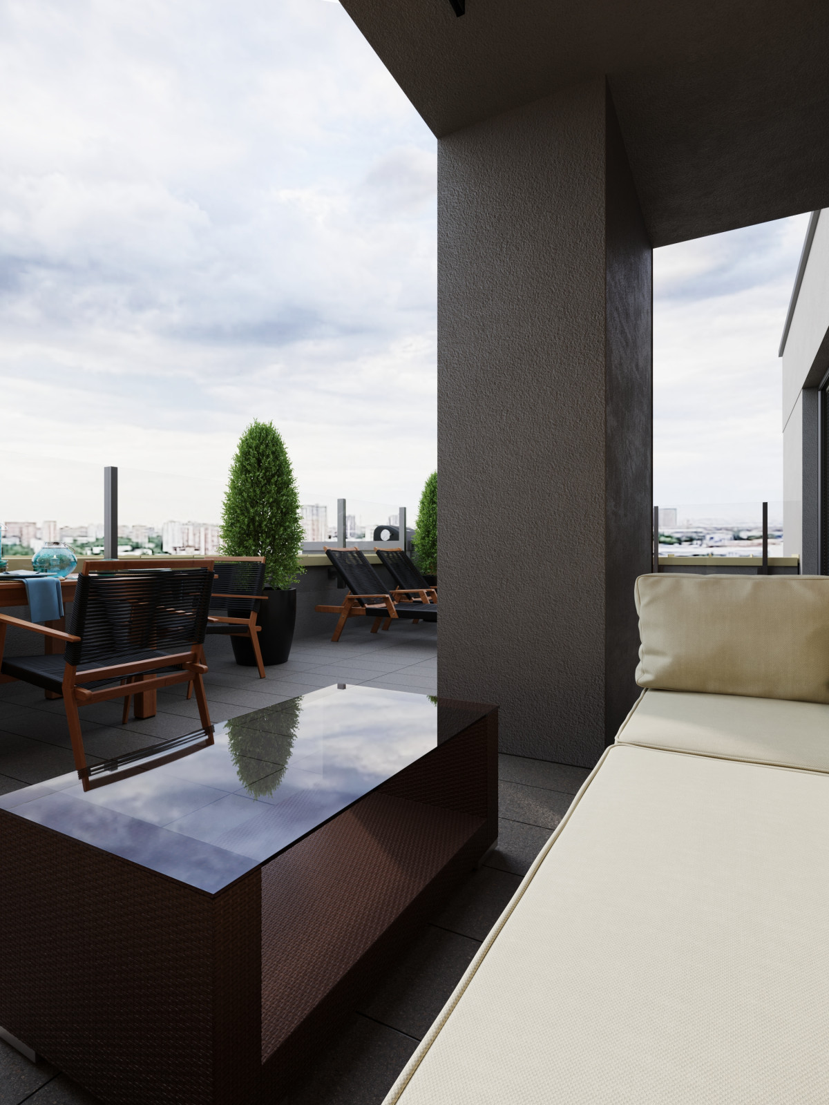 Двухуровневая квартира с террасой