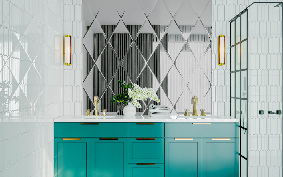 Зеркальное панно Рига