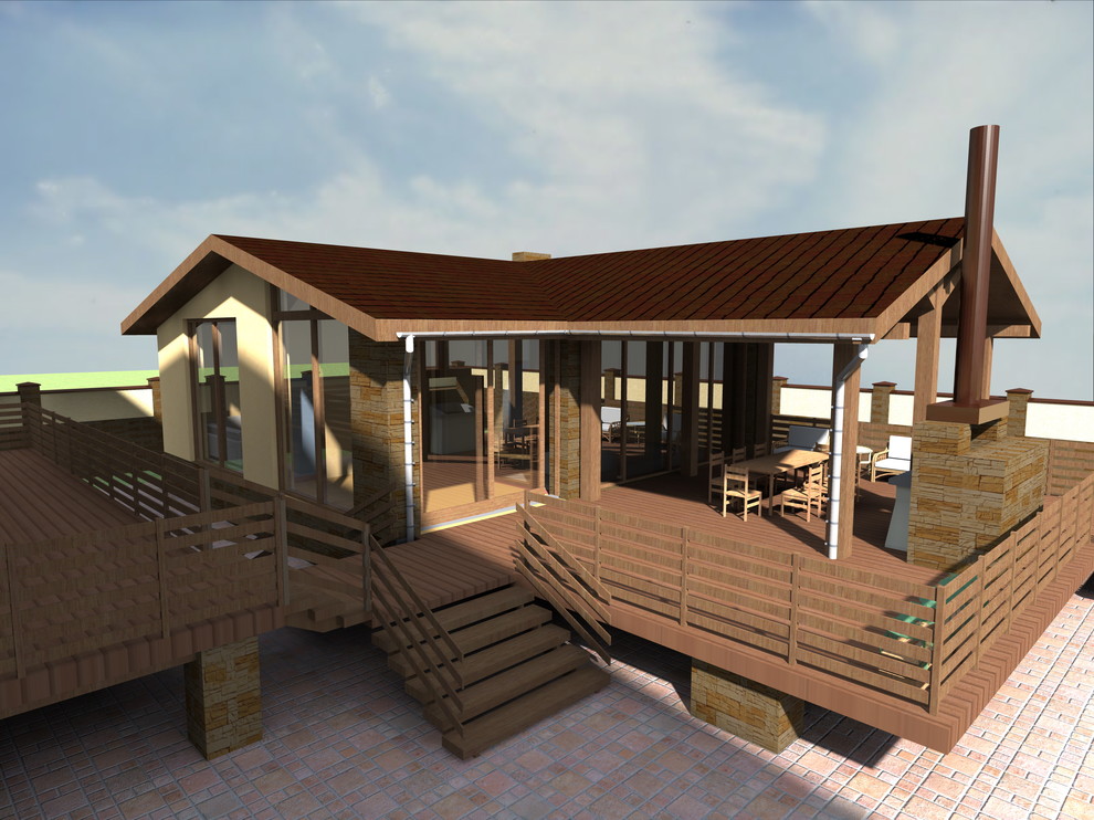 Дом с банным комплексом