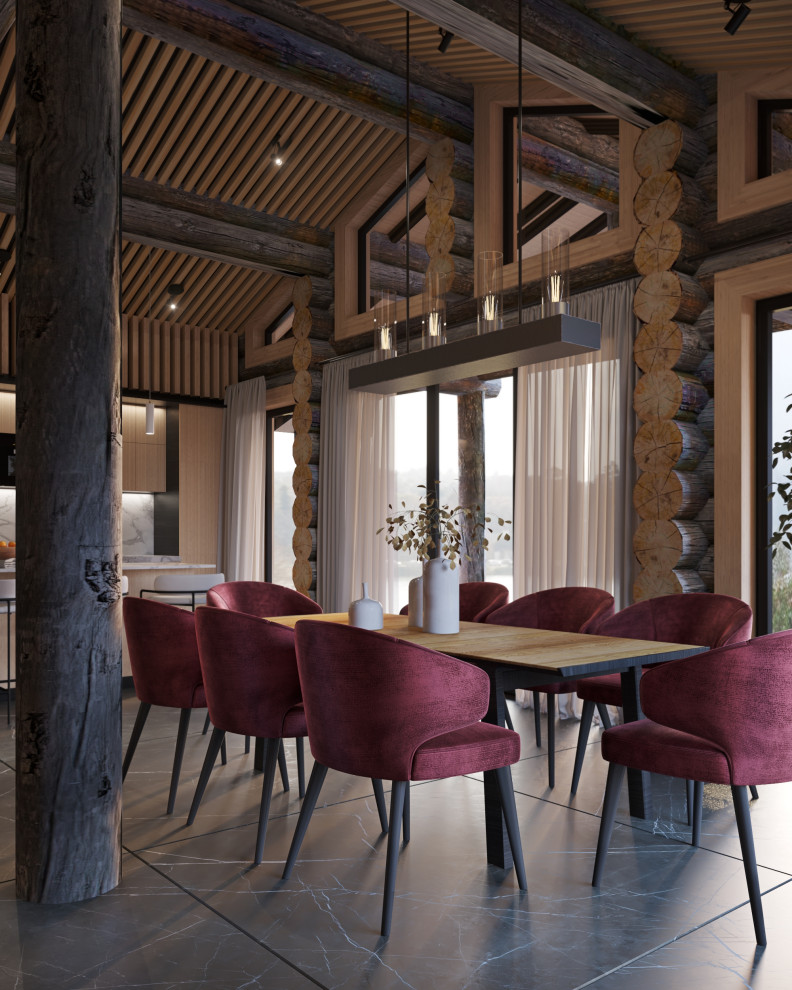 Шале интерьер