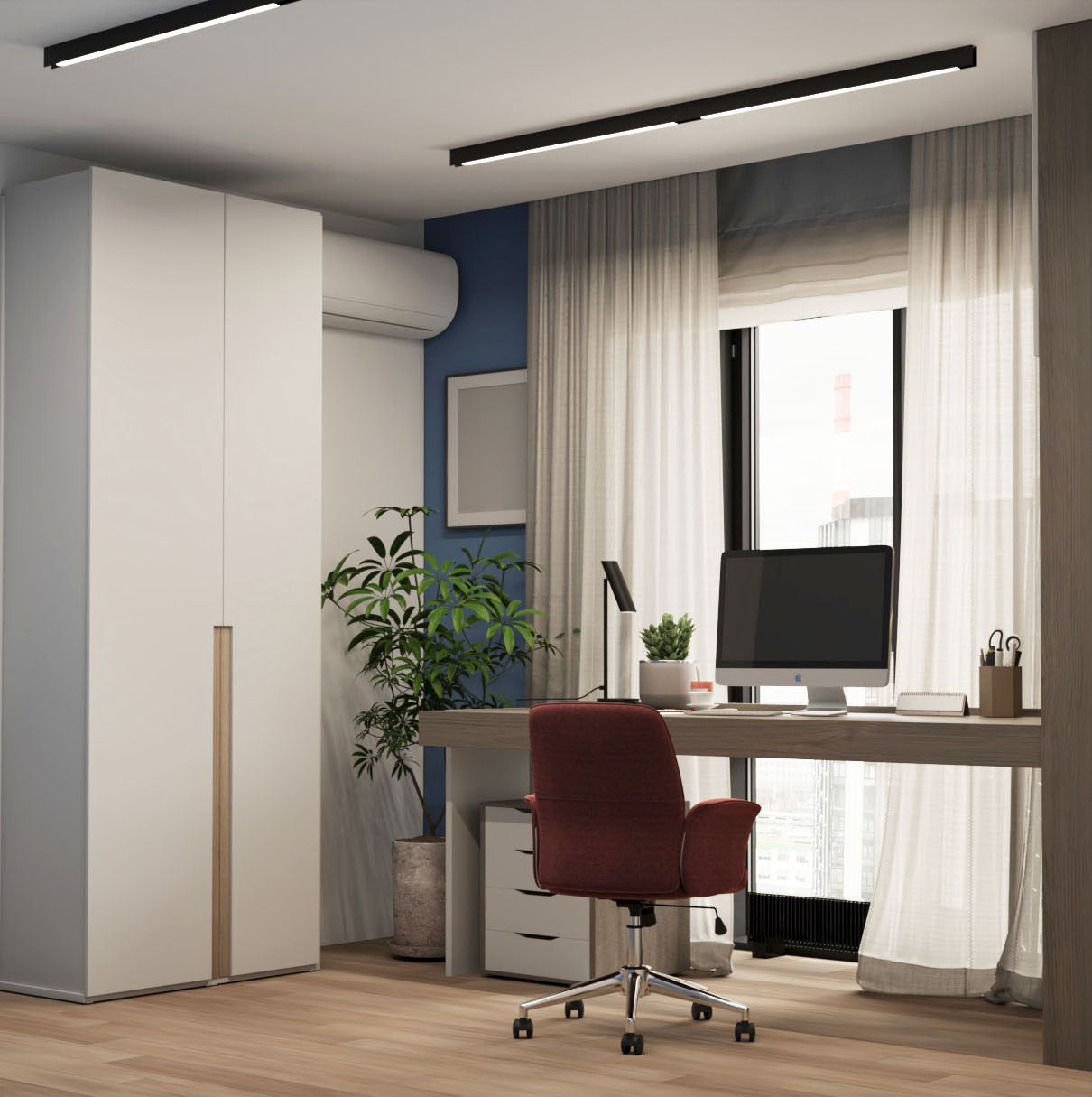 Двухкомнатная квартира в современном стиле.