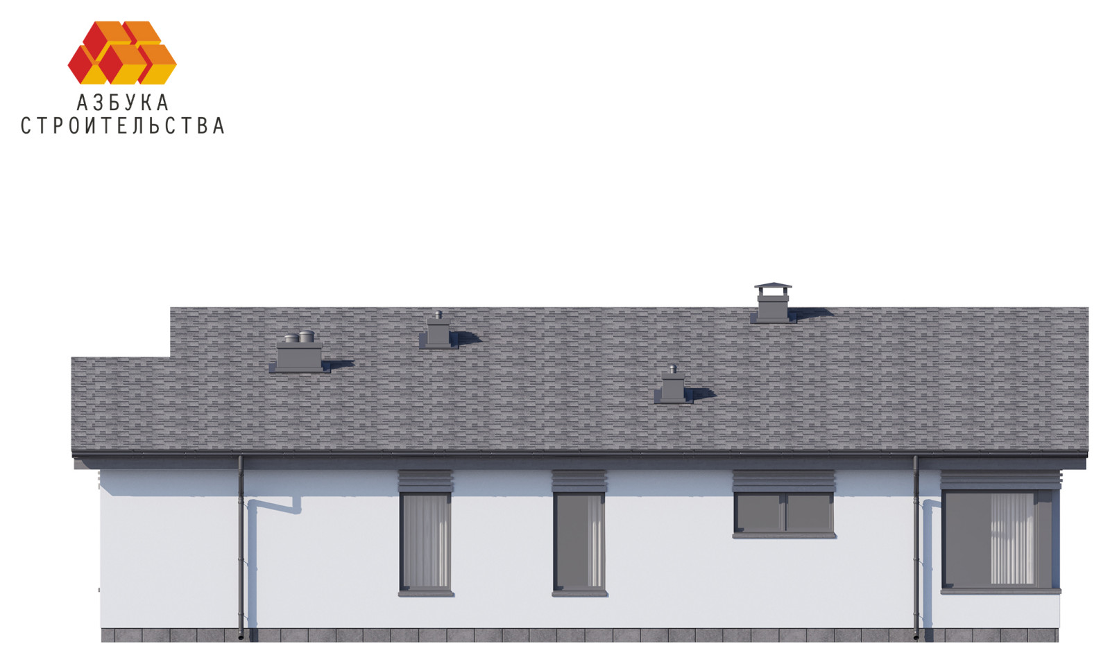 Одноэтажный проект дома АБ-134