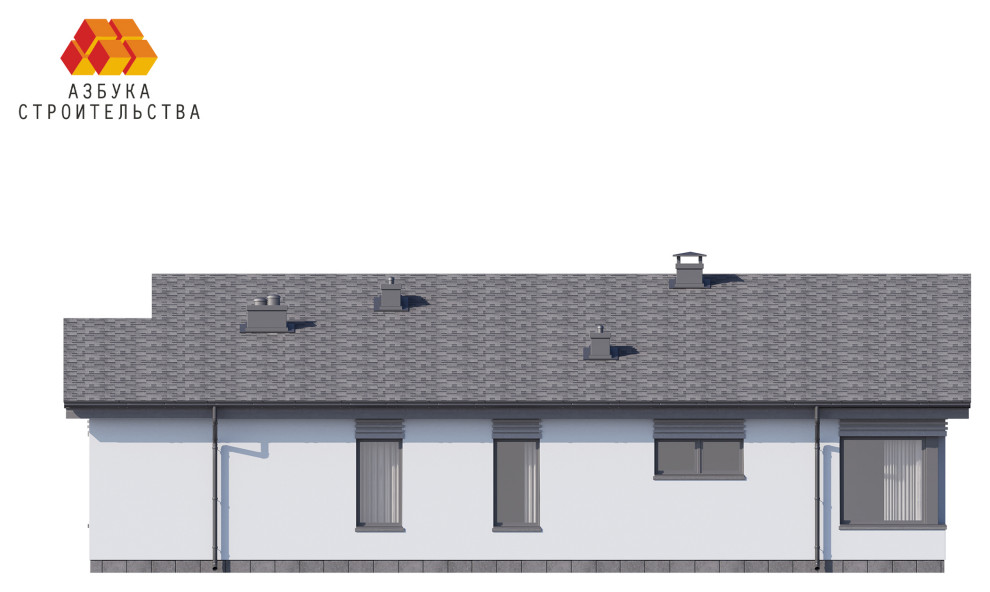 Одноэтажный проект дома АБ-134