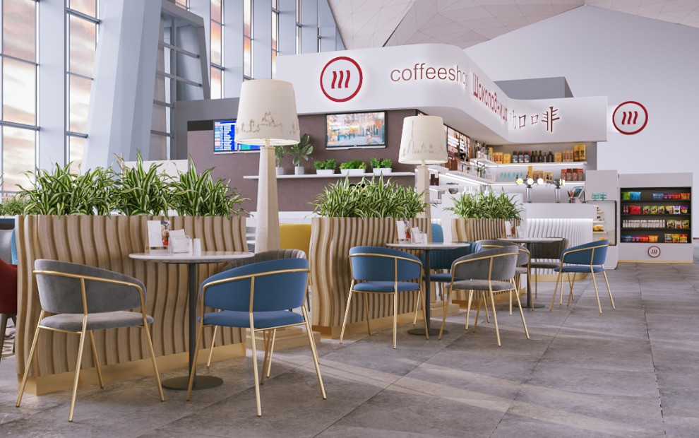 Проект кафе "Шоколадница" в аэропорту Пулково (не реализован)