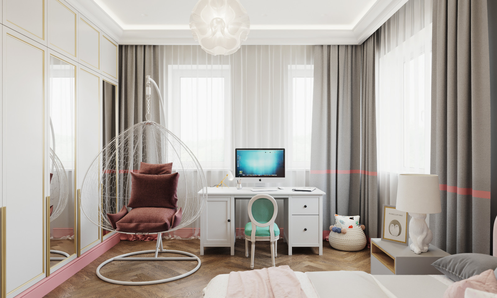 Интерьер загородного дома 280 кв.м КП Вешки