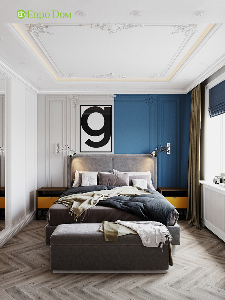 Дизайн четырехкомнатной квартиры 110 кв. м в стиле неоклассика. Фото проекта