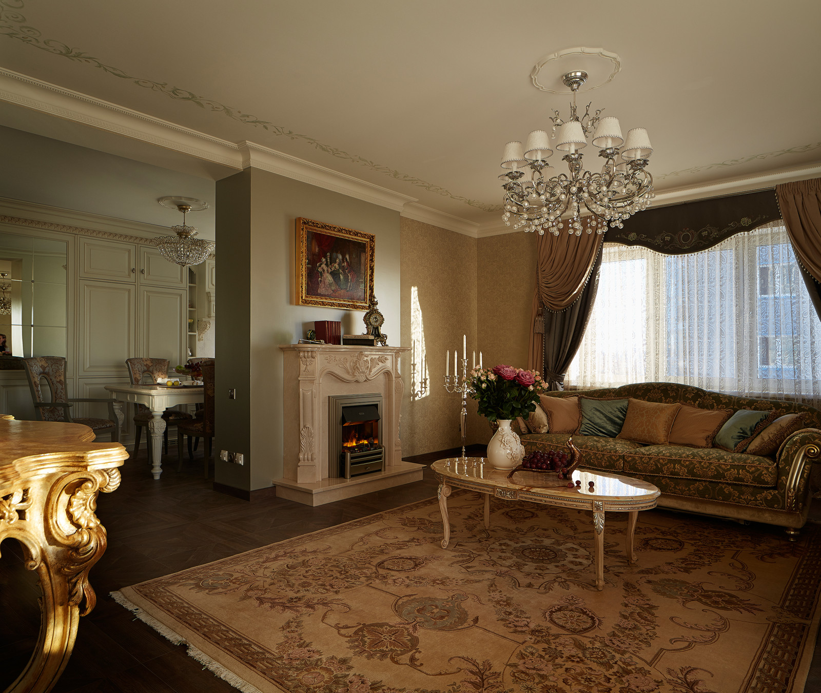 Квартира-шкатулка | The apartment is in the neoclassical style