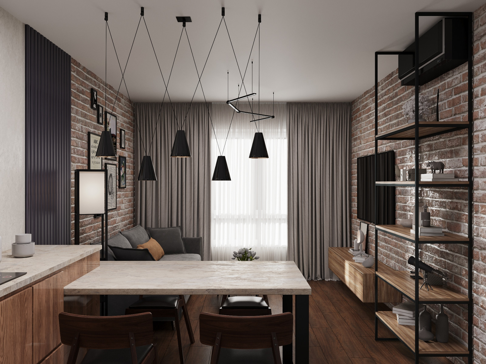 Обложка проекта: Квартира с элементами лофта