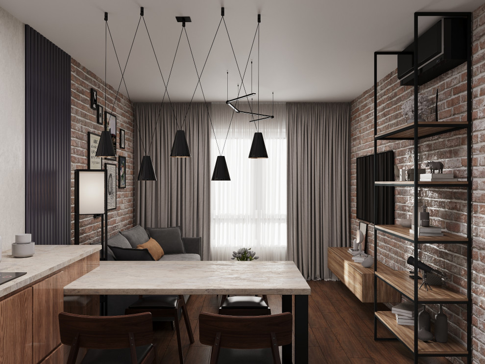 Обложка проекта: Квартира с элементами лофта