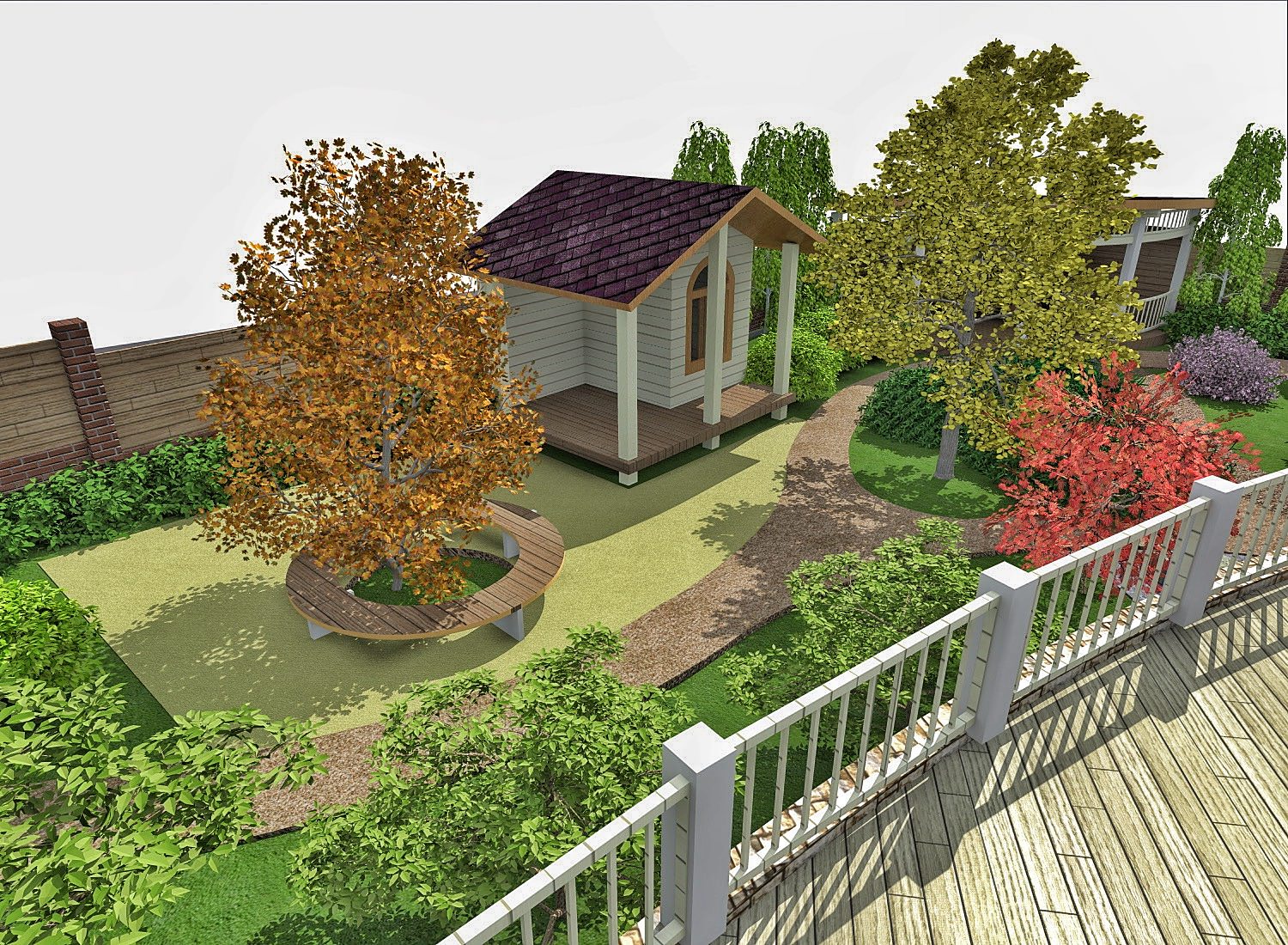 Ландшафтный дизайн в п. Ново-Разводная (Иркутск)