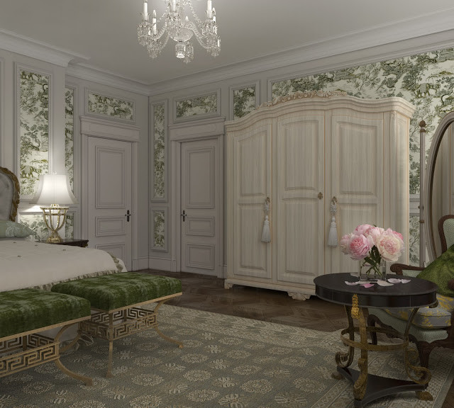 Interior design of Lux apartments of the Bariatinsky Palace