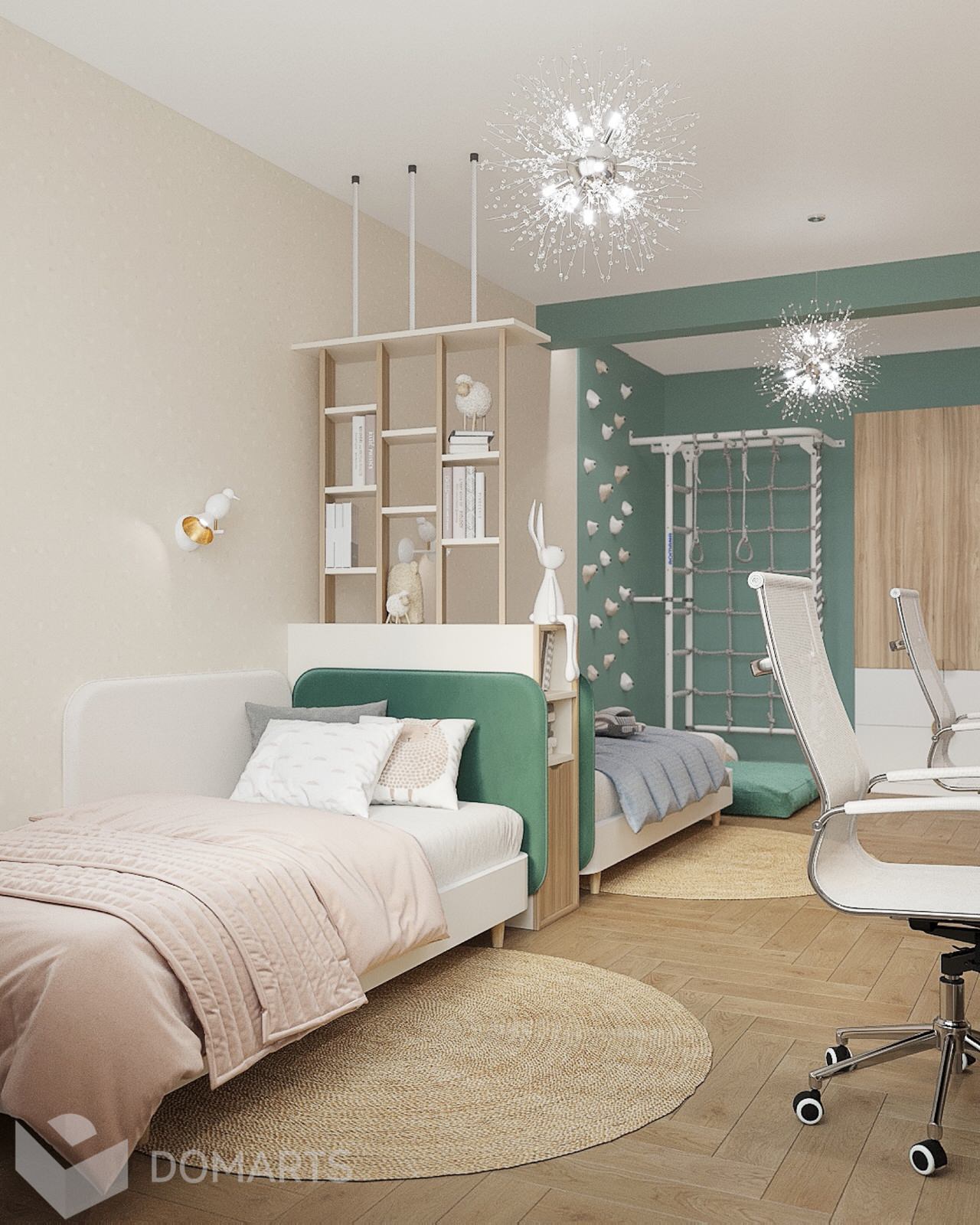 Детская для разнополых детей 22,1 м2