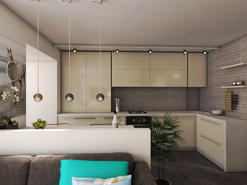 Обложка проекта: Дизайн квартиры-студии в стиле минимализм с элементами поп-арта.