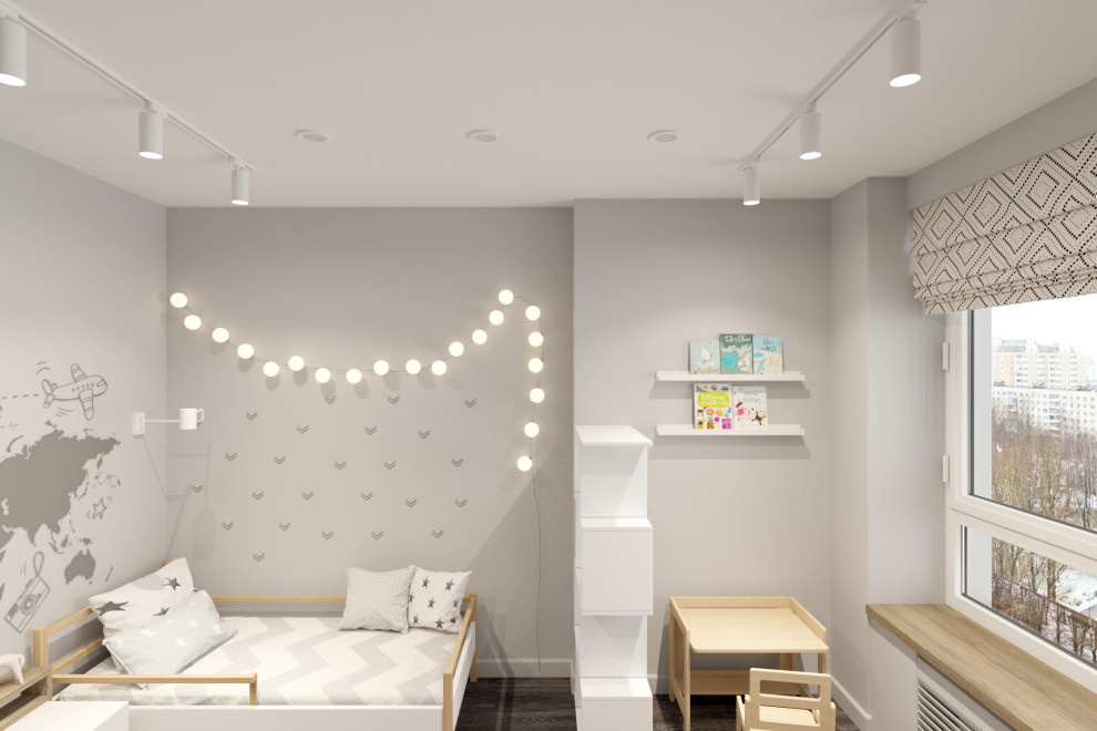 Двухкомнатная квартира 60 м2 в современном стиле в ЖК "Дмитровский Парк"