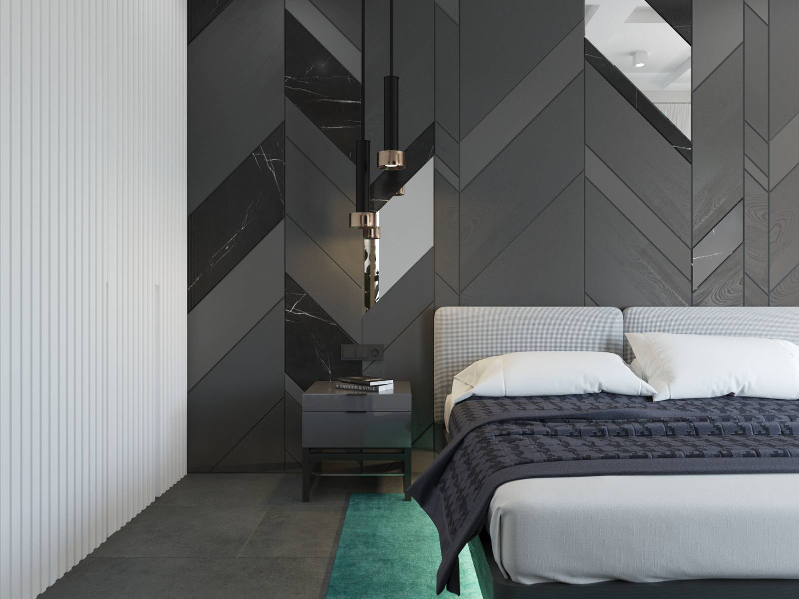 современная квартира "Белый квадрат"