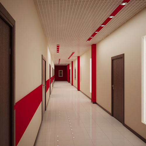 Интерьер общественных зон офисов класса В. Москва