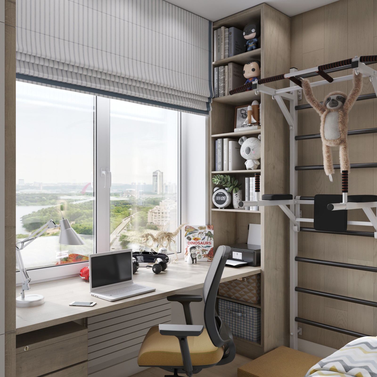 Дизайн проект Московской квартиры для семьи с сыном