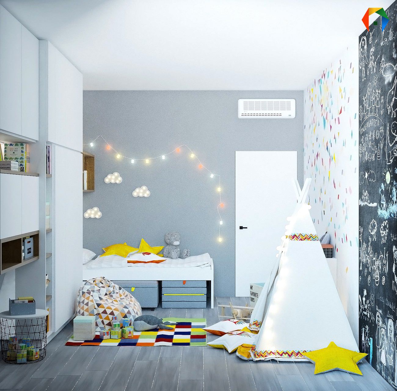 Волоколамское шоссе. Дизайн квартиры с объединенными кухней и гостиной