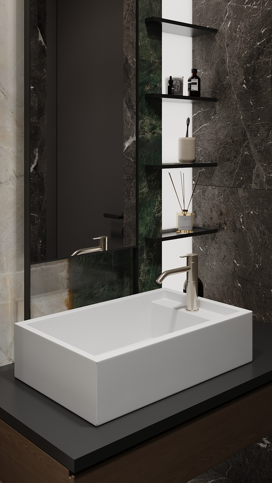 Брутальный интерьер квартиры 85 кв.м. в Москве. Проект