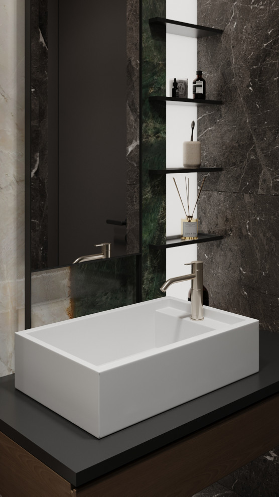 Брутальный интерьер квартиры 85 кв.м. в Москве. Проект