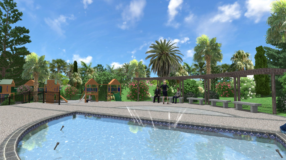 Детская площадка для санатория.