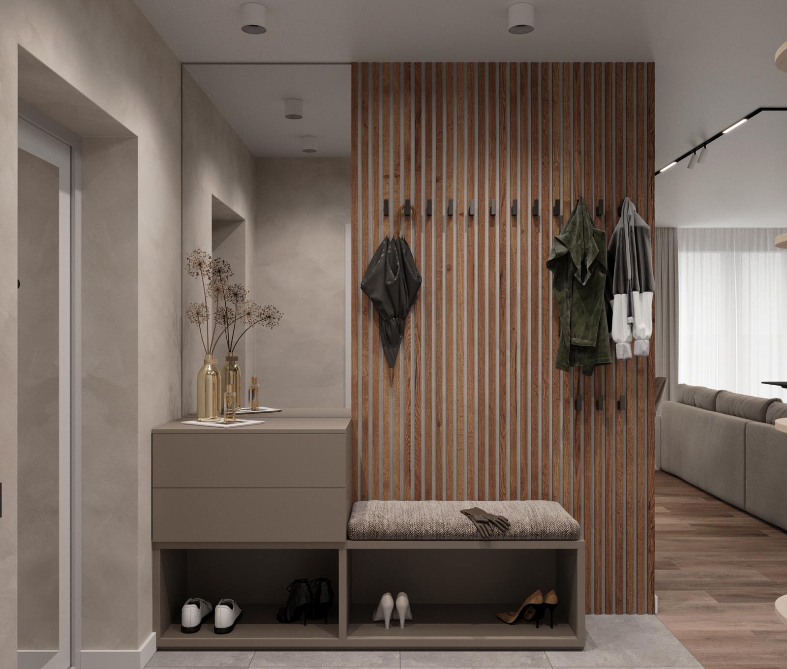 Дизайн квартиры в ЖК «Солярис» с большой лоджией