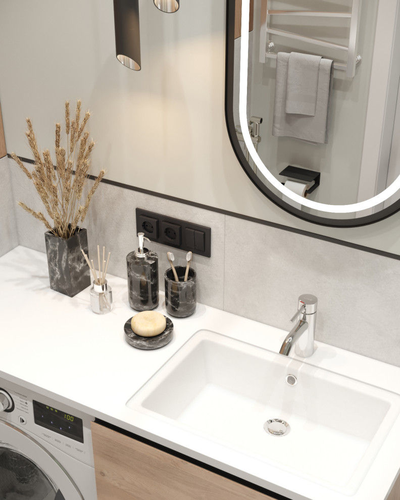 Дизайн-проект квартиры, площадью 59,25 м2, мкр Северный, жк Риф