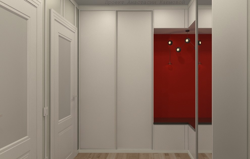 Проект кухни с прихожей