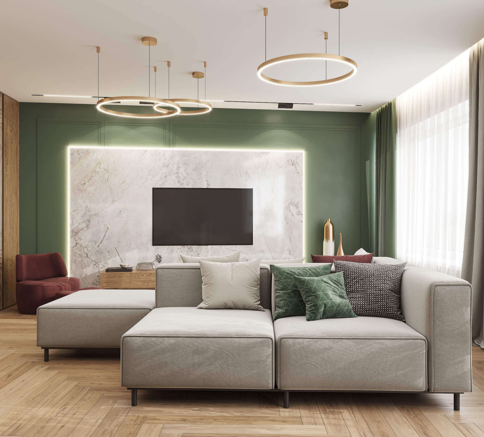 Дизайн квартиры|Яркая энергия современности