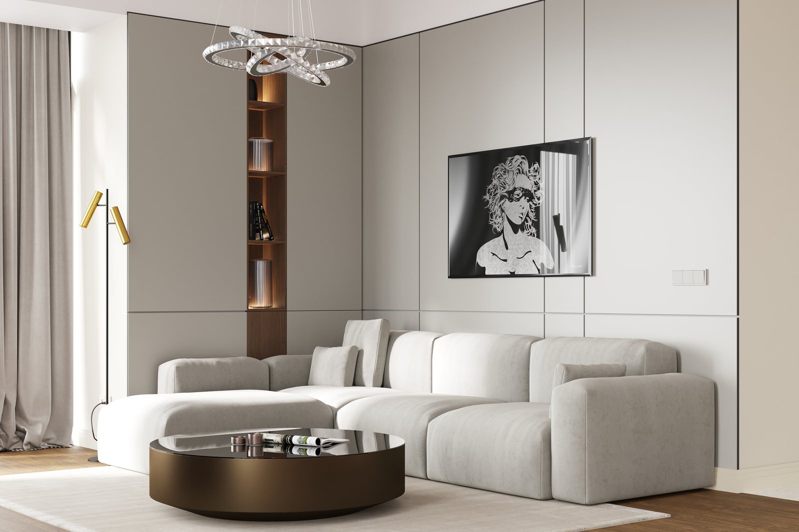 Картина "Девушка в маске"