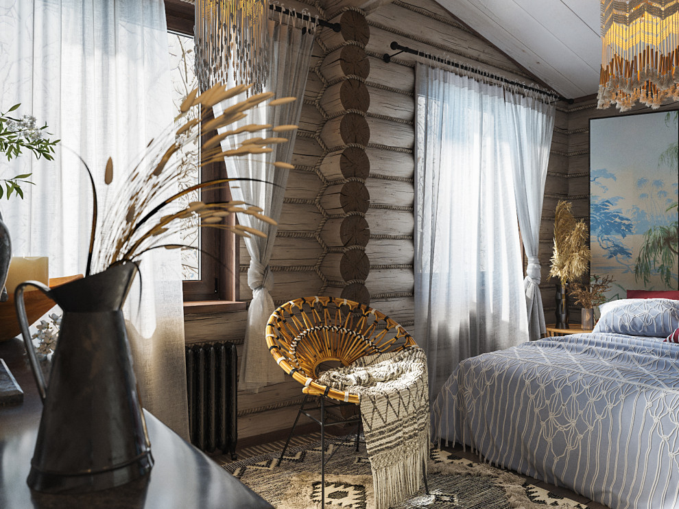 Обложка проекта: Спальня в стиле Рустик