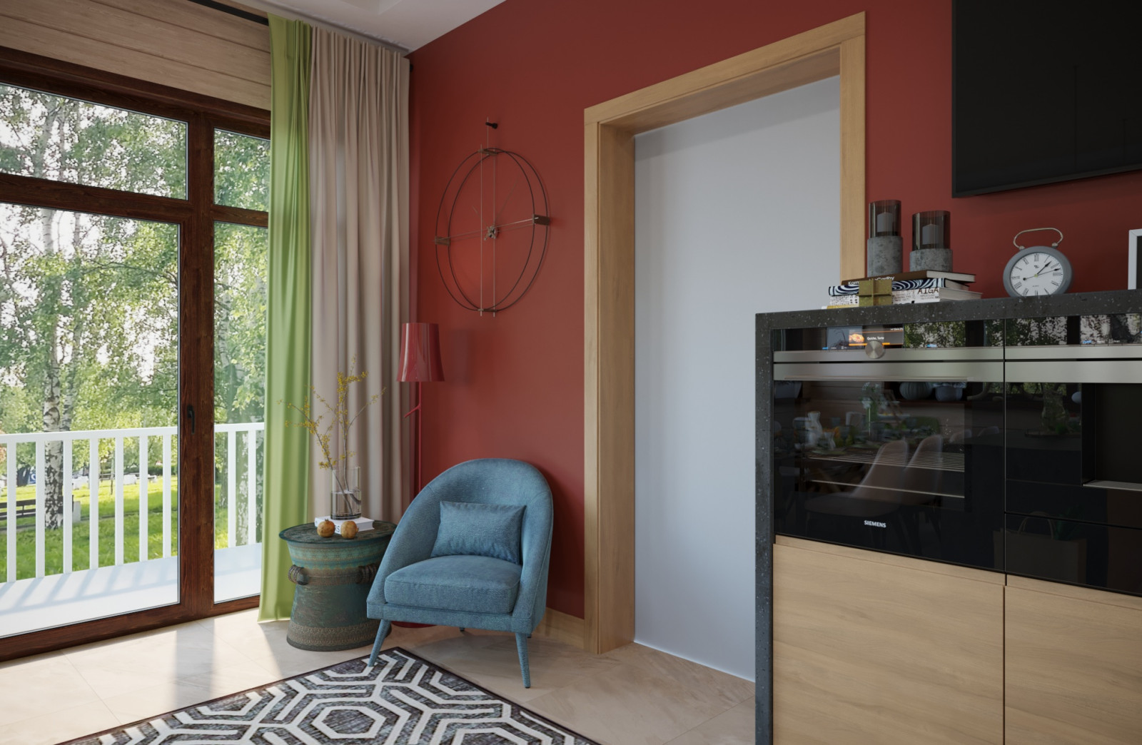 Просторный загородный дом