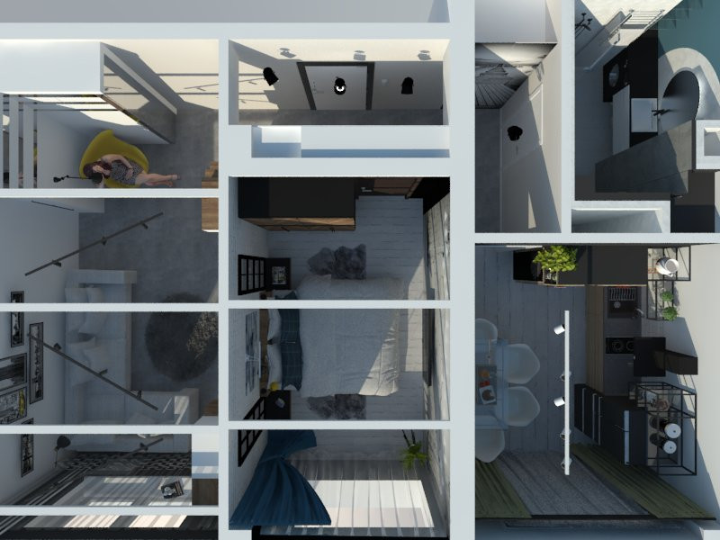 План квартиры с расстановкой мебели