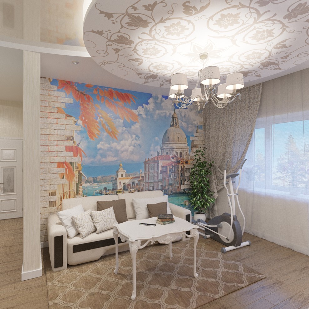 кухня-гостиная в ЖК Бавария