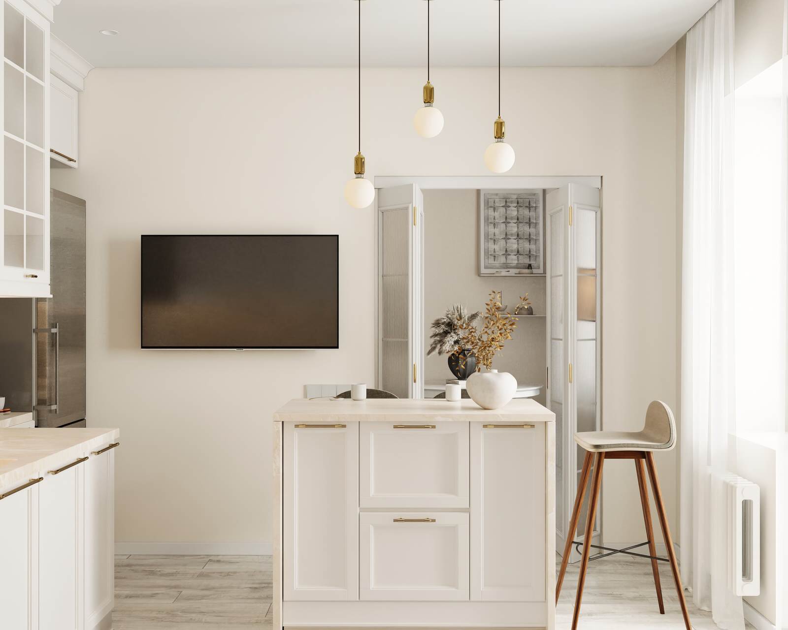 Четырехкомнатная квартира в сердце города