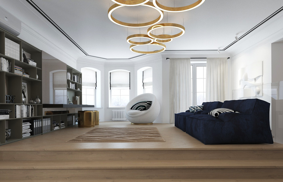 Интерьер холла/библиотеки