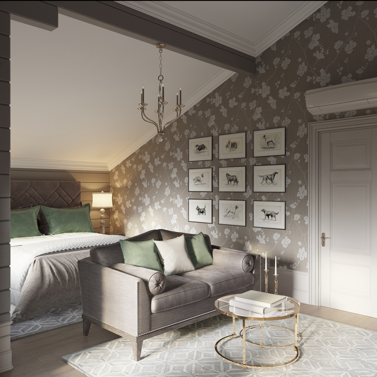 Дом 200 кв. м. 2й этаж, в Американском стиле - Дмитровское шоссе