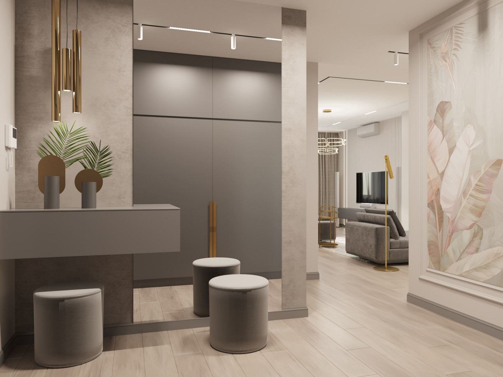 Элегантная неоклассика в бежево-серых тонах