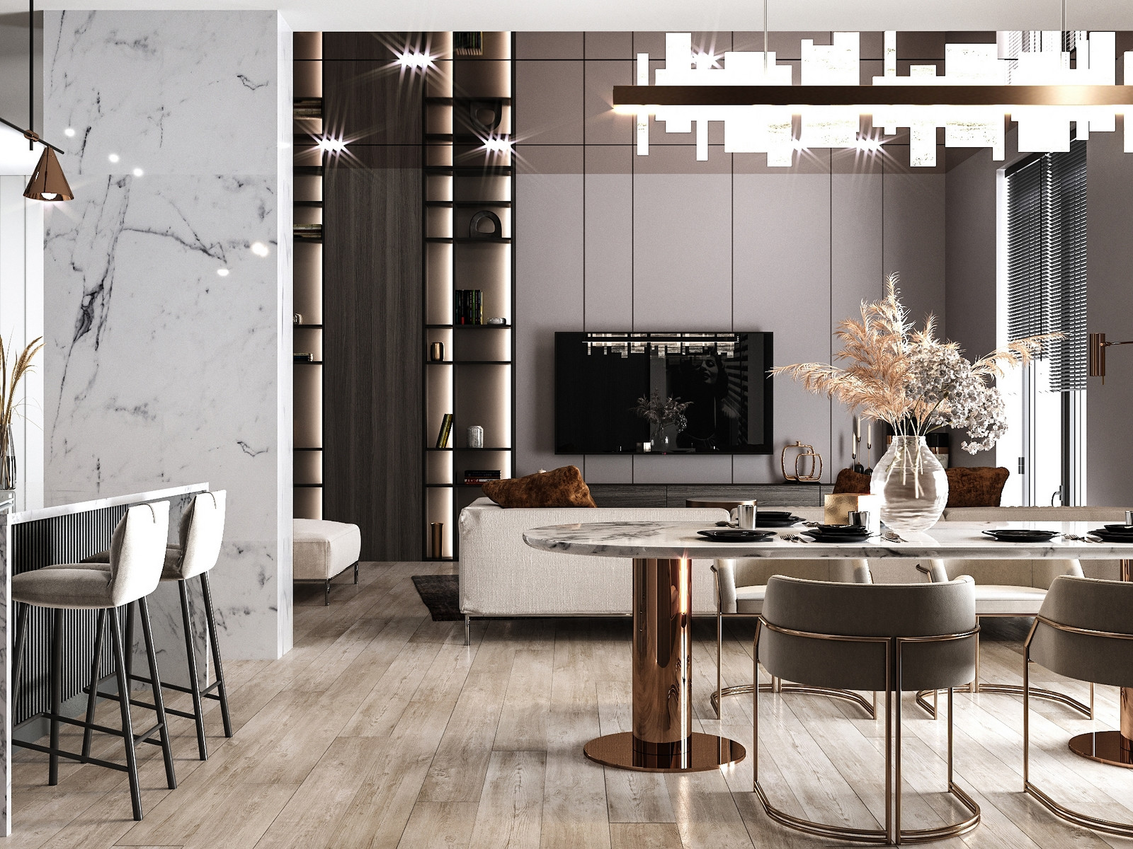 Обложка проекта: Дизайн интерьера в ЖК Кутузовский 12