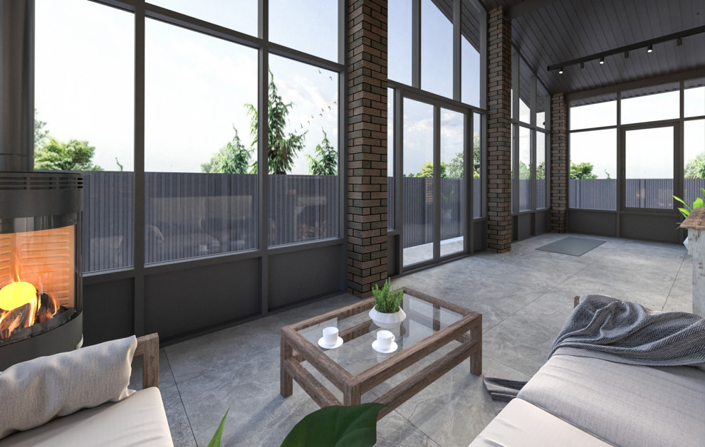 Дом с верандой