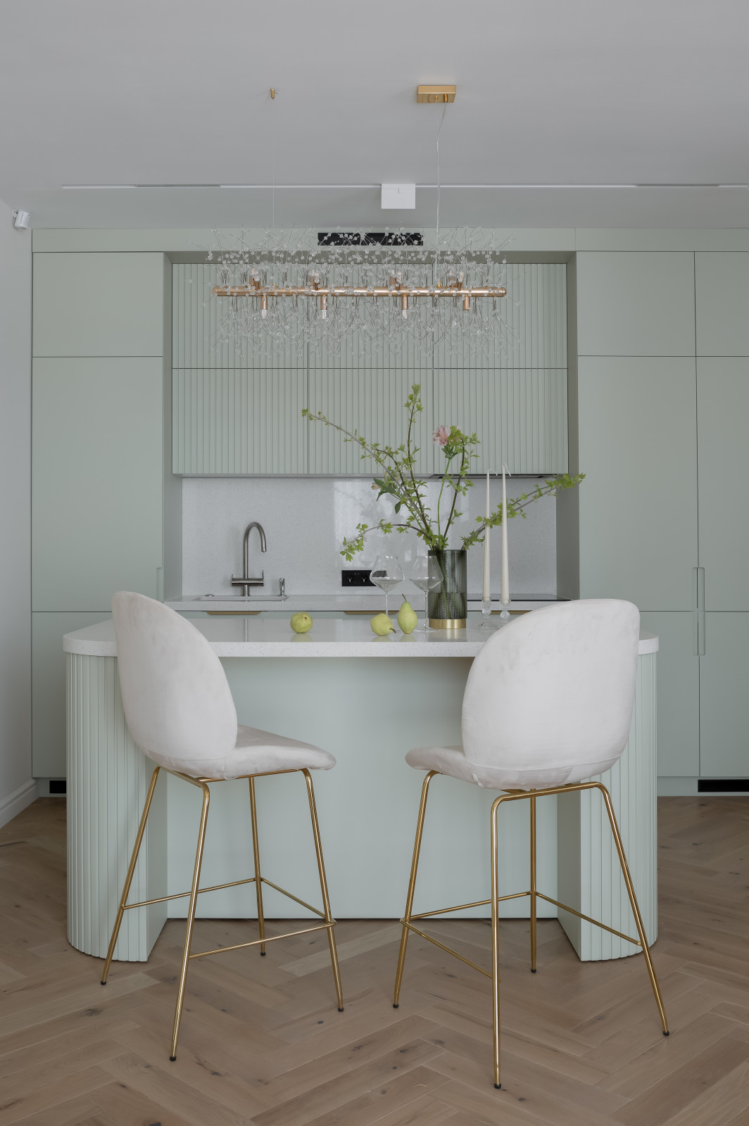 Квартира в мятных тонах