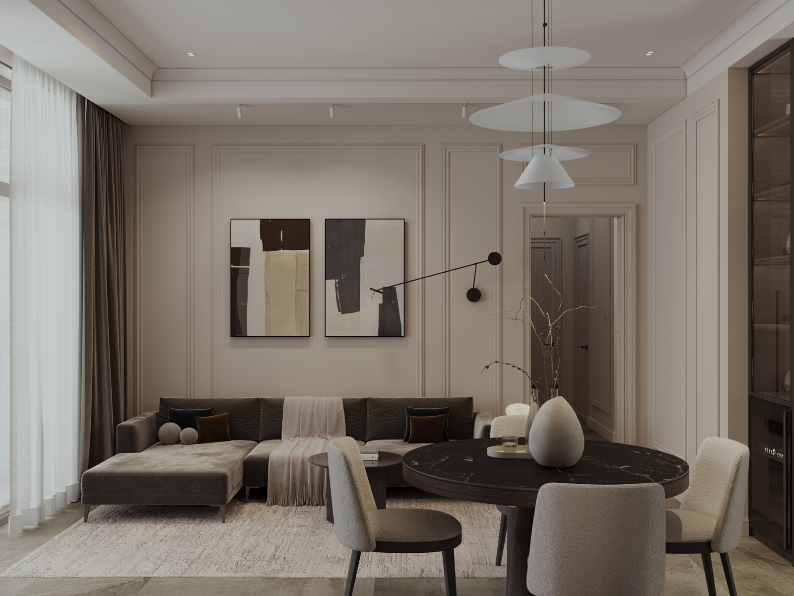 Загородный дом. Дизайн интерьера.