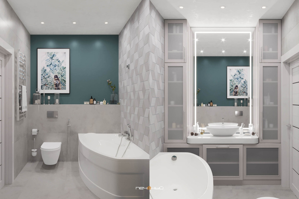 Современная трёшка в пастельных тонах