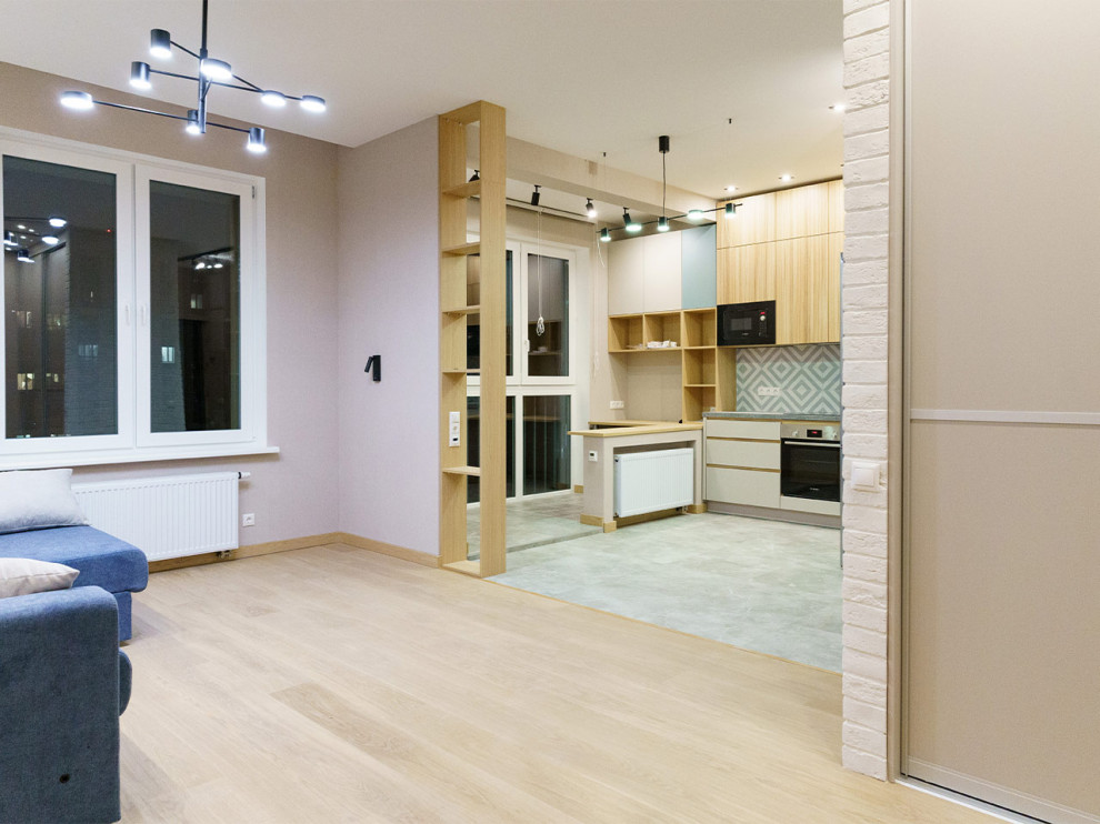 Ремонт по дизайн-проекту 38 м² в ЖК Фонвизинский