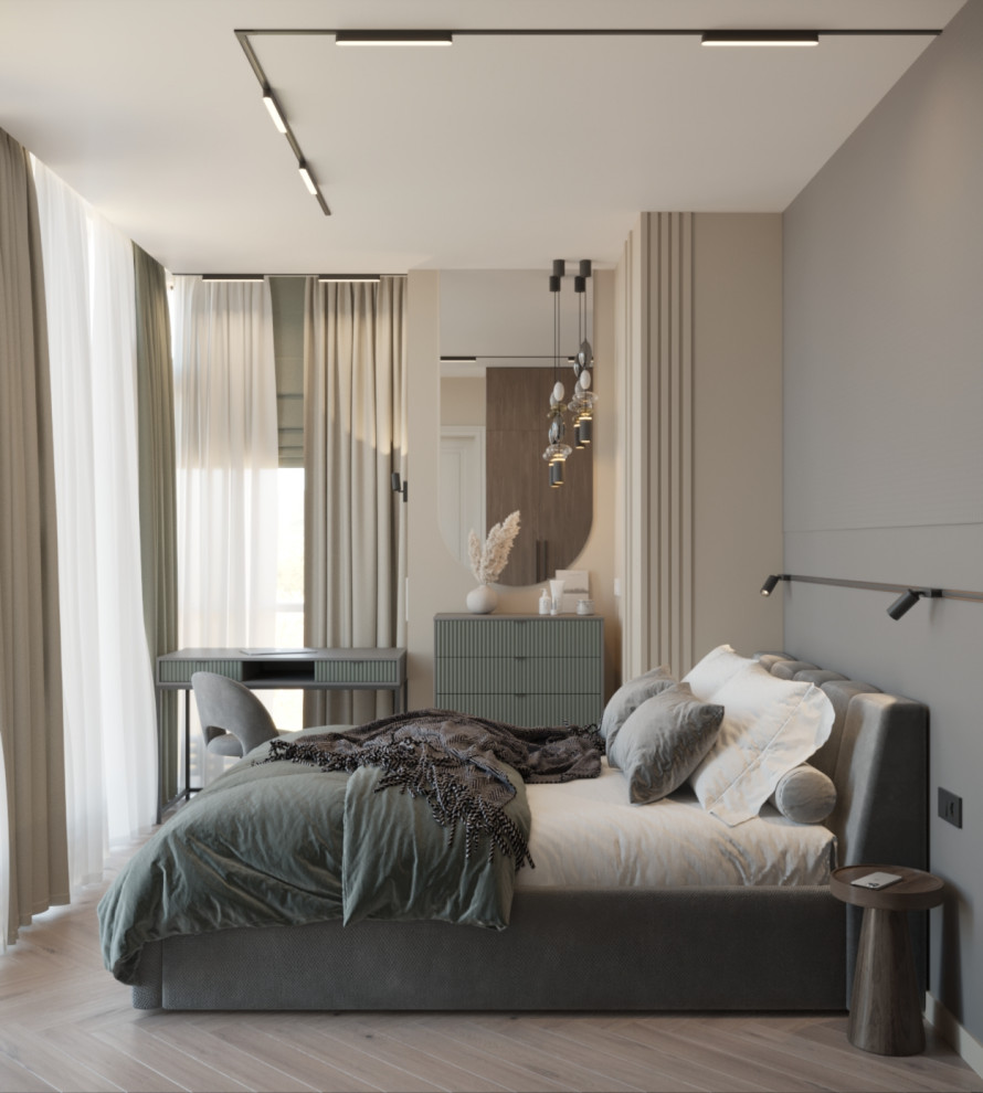 Обложка проекта: Дизайн интерьера спальни № 30