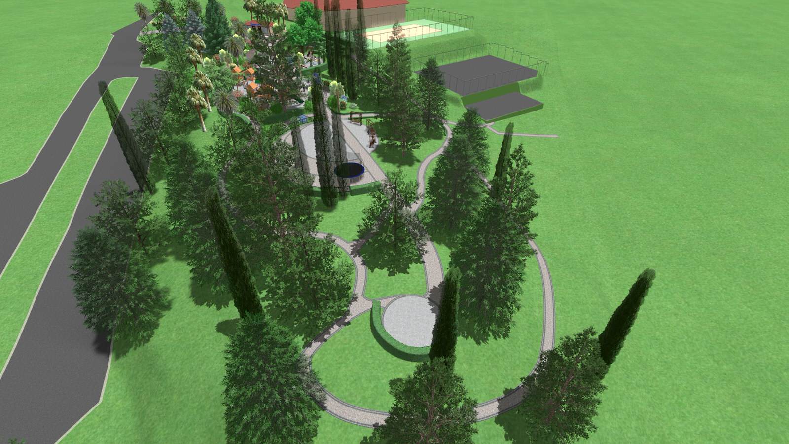 Детская площадка для санатория.