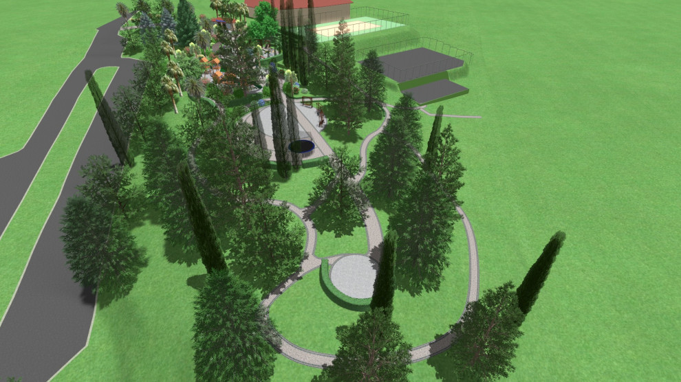 Детская площадка для санатория.