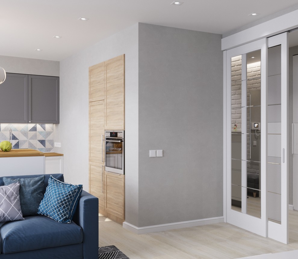 кухня совмещенная с гостиной